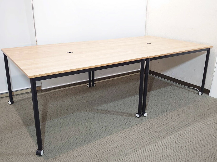 フリーアドレスデスク ミーティングテーブル 会議テーブル W2400×D1200