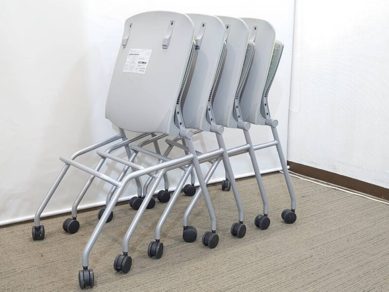 【中古・送料無料 地域限定】美品 10脚セット オカムラ グラータ 会議用チェア - 画像 (8)