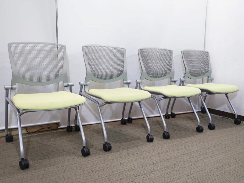【中古・送料無料 地域限定】美品 10脚セット オカムラ グラータ 会議用チェア - 画像 (2)