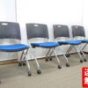 【送料無料 地域限定】４脚セット 平行スタックチェア 会議用チェア【中古】