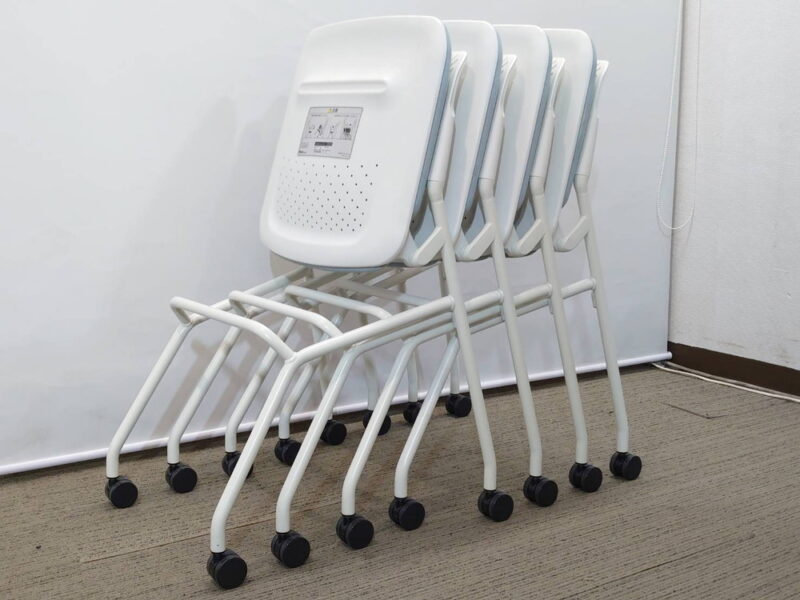 【中古・送料無料・地域限定】４脚セット 会議チェア ミーティングチェア - 画像 (9)