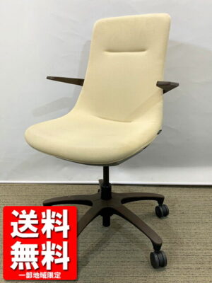 【中古・送料無料 地域限定】肘付きオフィスチェアー 役員チェア ITOKI MOVU モーブ 国産