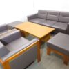 【中古・送料無料 東京地区限定】応接セット 応接用ソファ  木製センターテーブル　内田 - 画像 (3)