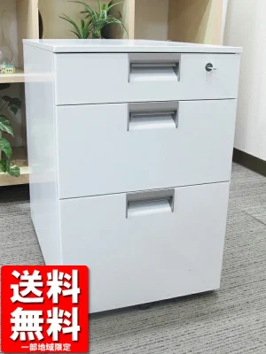 イトーキ CX ３段ワゴン サイドワゴン デスクワゴン キャスターワゴン 袖机 脇机 中古