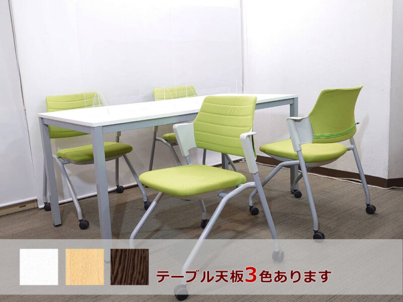 【新品テーブル】【中古チェア】４人用 会議セット - 画像 (2)