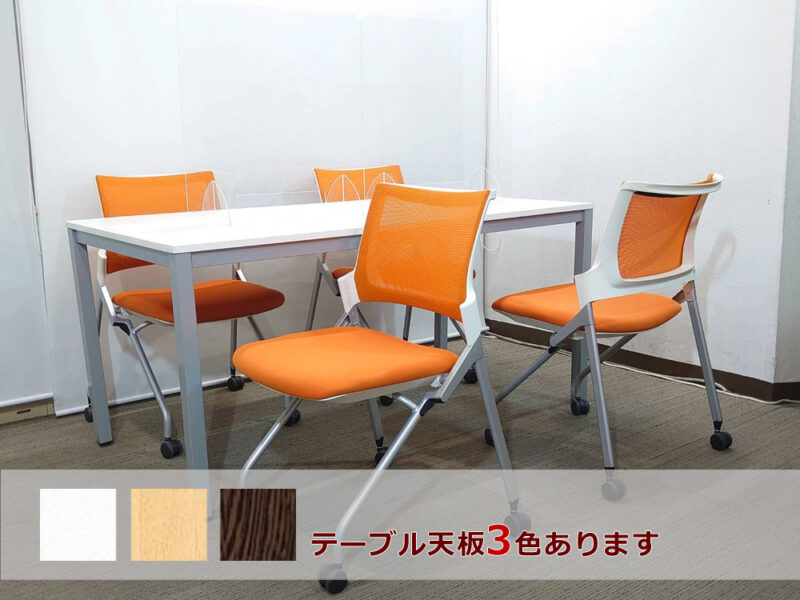 【新品テーブル】【中古チェア】４人用 会議セット - 画像 (2)