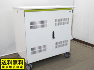 【中古】 【送料無料 東京地区限定】 タブレット収納保管庫 収納キャビネット PC収納庫 最大88台 カギ付き 保管庫 CAI-CAB26WN サンワサプライ 13.3インチ対応 国産