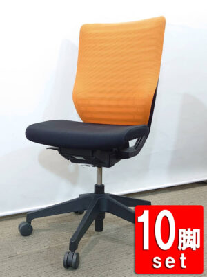 【送料無料 地域限定】10脚セット 事務椅子 事務いす オフィスチェアー 事務用チェア パソコンチェア ワーキングチェア ITOKI イトーキ epios エピオス 国産