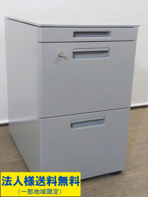 コクヨ GT キャスターワゴン 3段 カギ付き SDM-GTZ46T3S81 シルバー