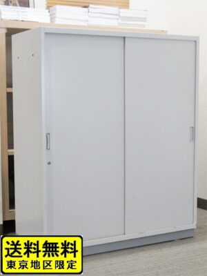 引き違い書庫 カギ付き書庫 鍵付き書庫 スチール書庫 スチールキャビネット 書棚 収納庫 イトーキ シンライン 国産