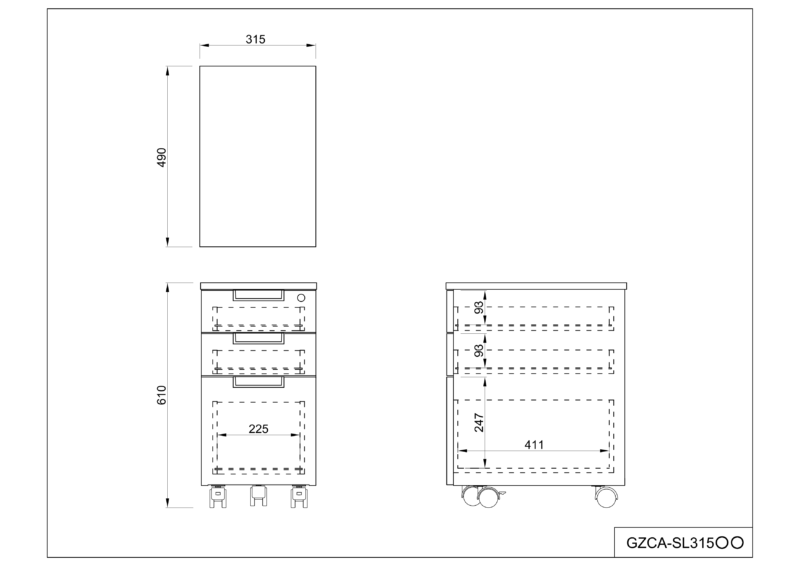 【法人様限定】送料無料 スチール脚デスク スリムワゴン ホワイト - 画像 (5)