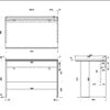【法人様限定】送料無料 [ユピタシリーズ] RF木製デスク W1000xD600 ダーク RFWD-1060DB - 画像 (6)