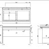 【法人様限定】送料無料 [ユピタシリーズ] RF木製デスク W1200 引出付き ナチュラル RFWD-1260NAD - 画像 (6)