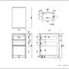 【法人様限定】送料無料 [ユピタシリーズ] RF木製デスク脇机 D600 ダーク RFWD-SD-600DB - 画像 (7)