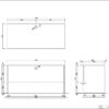 【法人様限定】送料無料 ノルム 木製デスクⅡ W1400xD600 ホワイト Z-RFPLD-1460W2 - 画像 (5)