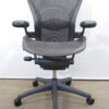 【送料無料 地域限定】ハーマンミラー Herman Miller アーロンチェア Aタイプ サイズA エグゼクティブチェア マネジメントチェア リモートワーク ゲーミングチェア 【中古オフィス家具】【中古】 - 画像 (4)