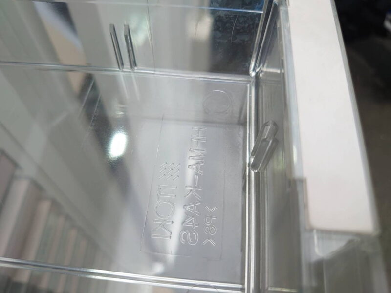 レターケース 扉付クリスタルキャビネット ２列21段 浅型 A3・A4 書類ケース 整理ケース トレーキャビネット 書類整理庫 キャビネット 保管庫 両開き書庫 両開き扉 鍵付き書庫 カギ付き書庫 ホワイト色 スチールキャビネット 両開きキャビネット スチール書庫 本棚 書棚 収納庫 保管庫 収納棚 保管棚 扉付き 観音扉 イトーキ シンライン 国産【中古オフィス家具】【中古】 - 画像 (5)