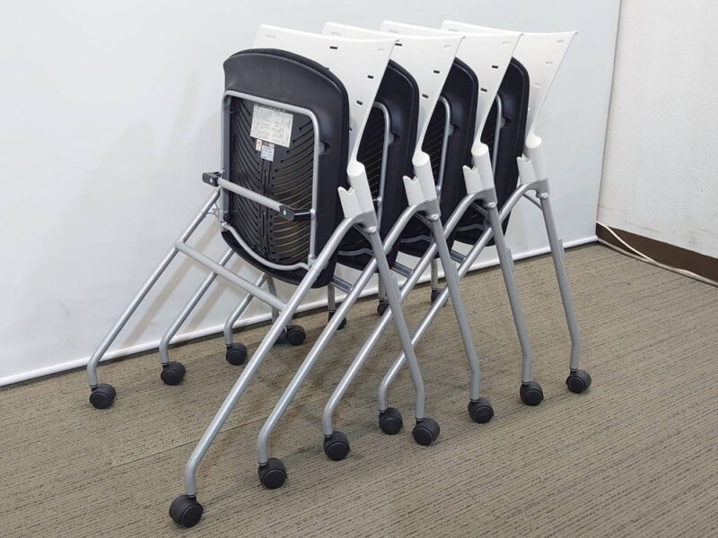 会議テーブル 会議用テーブル ミーティングテーブル 会議机 W1500×D750×H700 ミーティングセット テーブル・チェアセット 会議チェア ミーティングチェア 会議イス イトーキ マノス 国産 【中古オフィス家具】【中古】 - 画像 (12)
