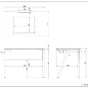 【法人様限定】送料無料 I shaped デスク W1000×D600 引出付き ウォルナット RFILD-1060DM-DR - 画像 (8)