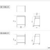 【法人様限定】送料無料 リル 2wayキャスターデスク ホワイトウッド RFWCD-5540WG - 画像 (9)