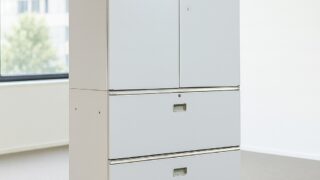 イトーキ シンライン 上下書庫 両開き＋3段ラテラル WE | オフィス家具