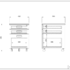 【法人様限定】送料無料 ノルム 3段ワゴンローⅡ ダーク RFCA2-3LDB - 画像 (3)