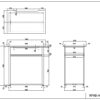 【法人様限定】送料無料 ハイデスク W1000xD600 ナチュラル RFHD-1060NA - 画像 (5)
