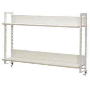 【法人様限定】送料無料 ワーキングデスク上置ハイシェルフW1200 ホワイト GZUSRH-1200WH