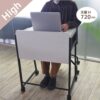 【法人様限定】送料無料 リル 2wayキャスターデスク ホワイトウッド RFWCD-5540WG - 画像 (11)