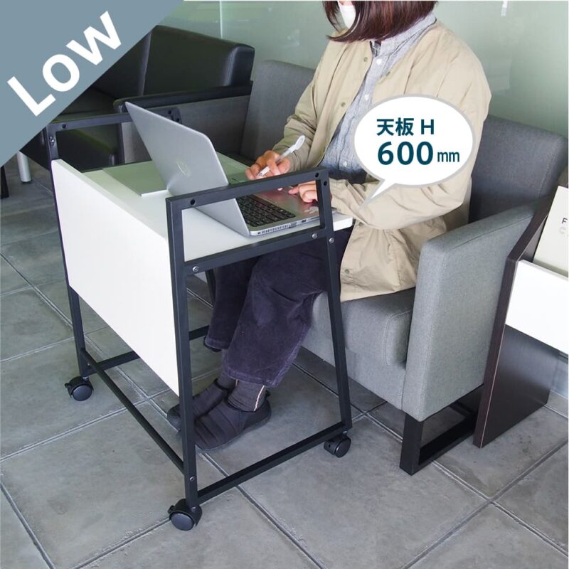 【法人様限定】送料無料 リル 2wayキャスターデスク ナチュラル RFWCD-5540NA - 画像 (13)