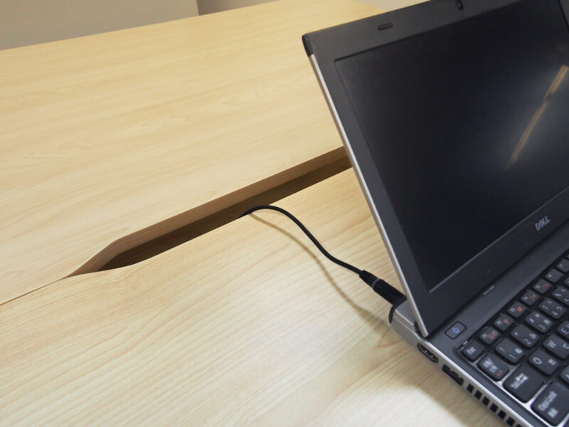【法人様限定】ハイデスク W1200xD600 ナチュラル RFHD-1260NA - 画像 (6)