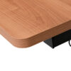 【法人様限定】送料無料 I shaped デスク W1200×D600 引出付き ウォルナット RFILD-1260DM-DR - 画像 (4)