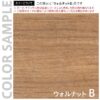 【法人様限定】送料無料 ワーキングデスク 片袖 W1200xD700 ウォルナット GZWC-1270DM - 画像 (5)