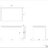 【法人様限定】送料無料 ミーティングテーブル W1200xD750 ナチュラルxブラック脚 RFD2-1275NTBL - 画像 (4)