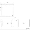 【法人様限定】送料無料 ラディーRFシンプルテーブル W1200xD1200 ホワイト RFSPT-1212WH - 画像 (4)