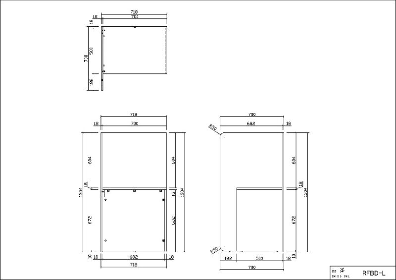 【法人様限定】送料無料 [PASOシリーズ] L型ブースデスク ナチュラル RFBD-L - 画像 (5)