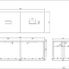 【法人様限定】送料無料 OAミーティングテーブル W2100 ナチュラル ATN-2190N-AF2 - 画像 (6)