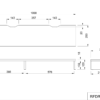 【法人様限定】送料無料 机上PCラックⅡ W1000xH120 ホワイト RFDR2-1000WH - 画像 (5)