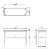 【法人様限定】送料無料 SHシンプルテーブル W1200xD400 ナチュラル SHST-1240NA - 画像 (3)