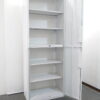 上下書庫 両開き書庫 スチール書庫 両開きキャビネット 本棚 書棚 キャビネット 保管庫 収納庫 スチールキャビネット ユニット書庫 上下セット書庫【中古オフィス家具】【中古】 - 画像 (2)