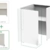 【法人様限定】送料無料 パーソナルブース W836×D1200 ホワイト RFPSB-0812WH - 画像 (10)