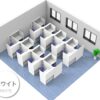 【法人様限定】送料無料 パーソナルブース W836×D1200 ホワイト RFPSB-0812WH - 画像 (11)