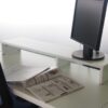 【法人様限定】送料無料 机上PCラックⅡ W1000xH120 ホワイト RFDR2-1000WH - 画像 (3)
