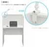 RFPCブース2 W800xD600 増連 ホワイト RFPCB2-8060ADWH 増連用 【新品オフィス家具】 - 画像 (7)