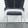 ４人用 会議セット W1500×D750 会議テーブル 会議用テーブル ミーティングテーブル ミーティングセット テーブル３色あり 会議チェア スタッキングチェア スタックチェア RFヤマカワ イトーキ マノス KLD-330GB-ZTT1 【中古オフィス家具】【中古】 - 画像 (9)
