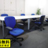 【送料無料 地域限定】 ６人用 フリーアドレス デスクセット コクヨ ワークソート ワークテーブルセット W1400×３台 フリアド 平机 可動式 オフィステーブル ミーティングテーブル 会議テーブル 多目的テーブル SDT-WS1414PAW 開業セット 国産 オフィス家具セット  【中古オフィス家具】【中古】