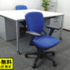 【送料無料 地域限定】 ２人用 フリーアドレス デスクセット コクヨ ワークソート ワークテーブルセット W1400×１台 フリアド 平机 片袖机 可動式 オフィステーブル ミーティングテーブル 会議テーブル 多目的テーブル SDT-WS1414PAW 開業セット 国産 オフィス家具セット  【中古オフィス家具】【中古】