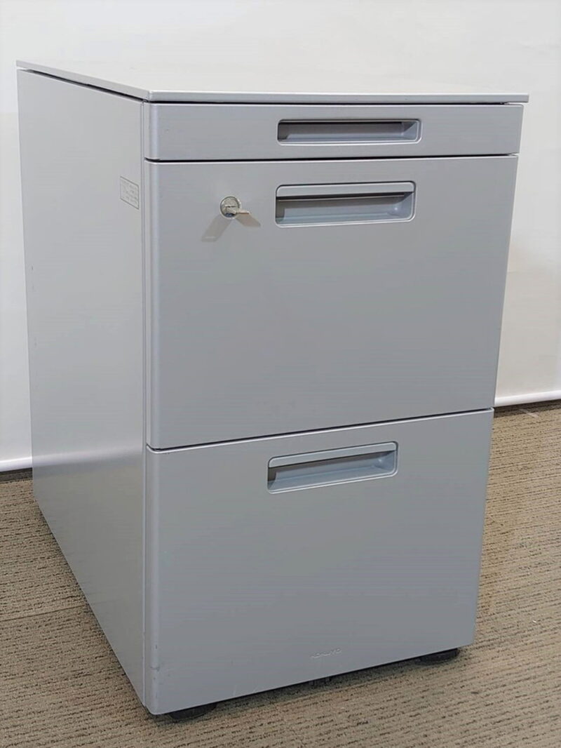 ２人用 フリーアドレス デスクセット コクヨ ワークソート ワークテーブルセット W1400 フリアド 平机 片袖机 可動式 オフィステーブル ミーティングテーブル 会議テーブル 多目的テーブル KOKUYO -00660 SDT-WS1414PAW 国産 【中古オフィス家具】【中古】 - 画像 (11)