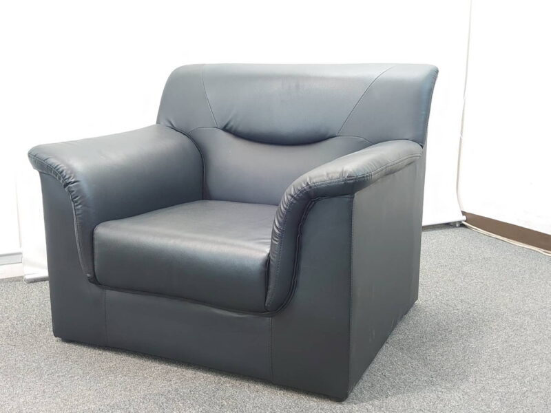 2点セット ソファ ソファセット 応接ソファ アームソファ 合皮ソファ 合皮家具 応接家具 1人掛けソファ 1人用ソファ １人掛 オフィスソファ 応接セット 【中古オフィス家具】【中古】 - 画像 (4)
