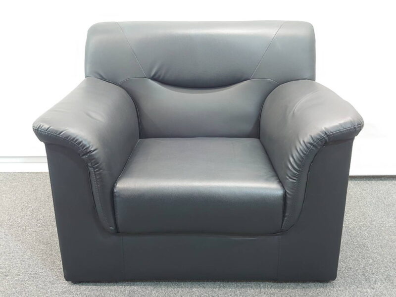 2点セット ソファ ソファセット 応接ソファ アームソファ 合皮ソファ 合皮家具 応接家具 1人掛けソファ 1人用ソファ １人掛 オフィスソファ 応接セット 【中古オフィス家具】【中古】 - 画像 (5)